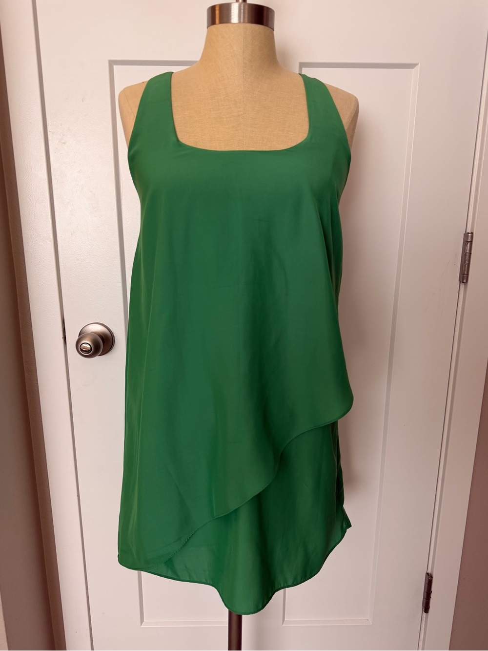 silence + noise Emerald Green Layered Dress